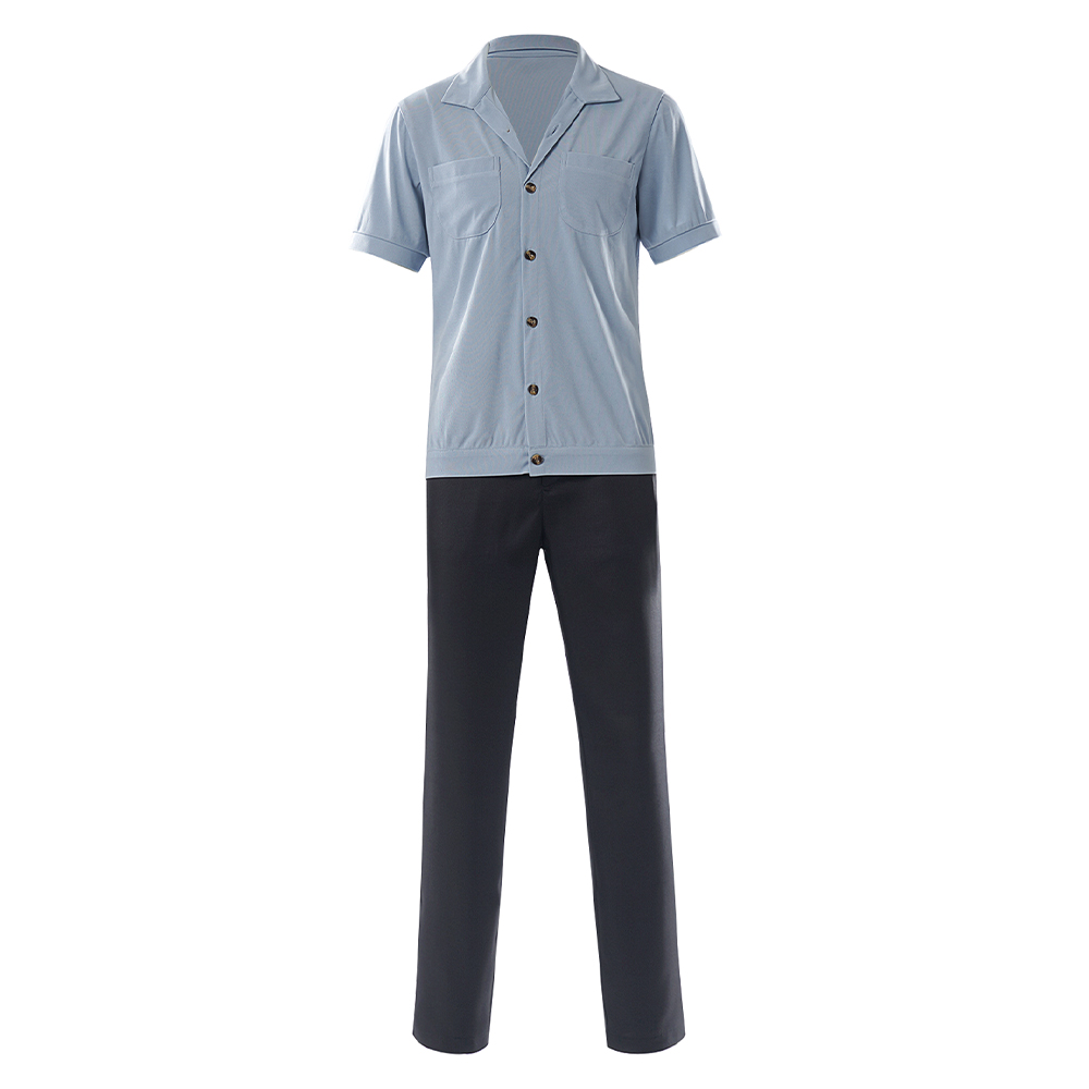 One Piece Live-Action Sanji Blue Outfit Halloween Carnival Cosplay Costume