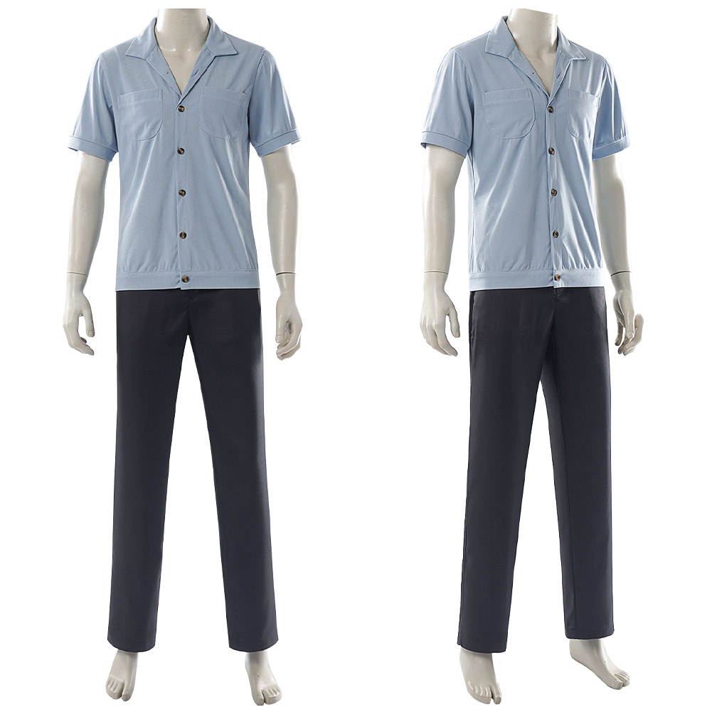 One Piece Live-Action Sanji Blue Outfit Halloween Carnival Cosplay Costume