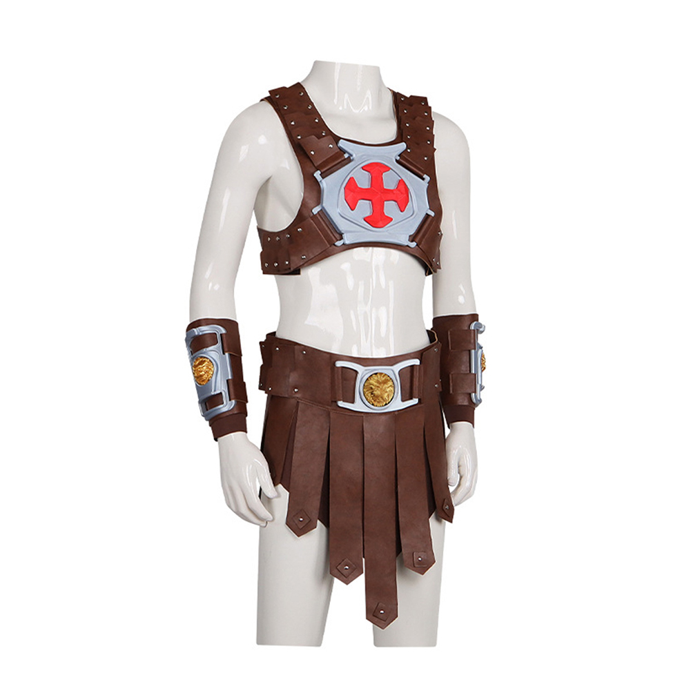 Masters of the Universe He-Man Brown Battle Outfit Halloween Carnival Cosplay Costume