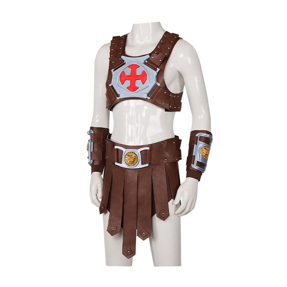 Masters of the Universe He-Man Brown Battle Outfit Halloween Carnival Cosplay Costume