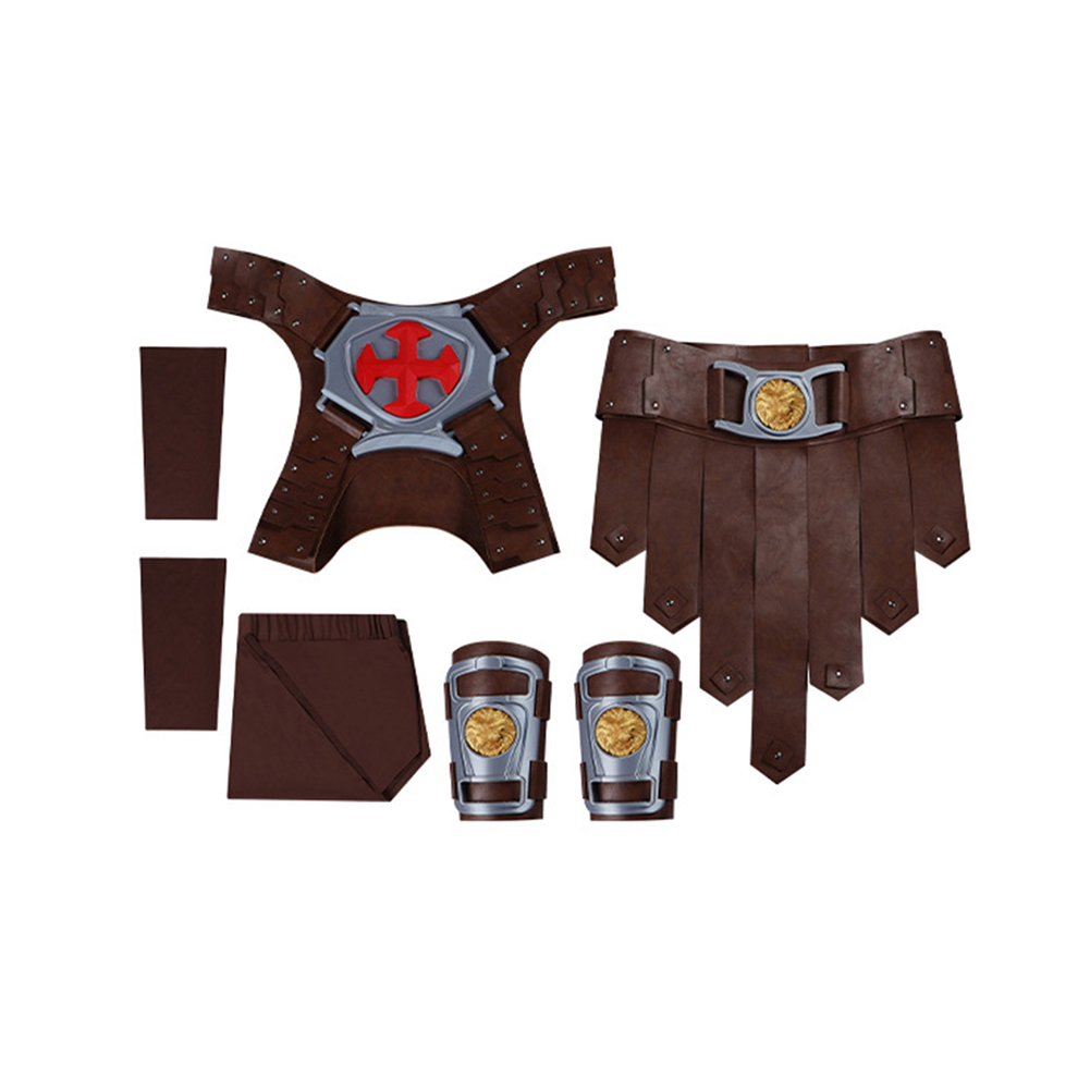 Masters of the Universe He-Man Brown Battle Outfit Halloween Carnival Cosplay Costume