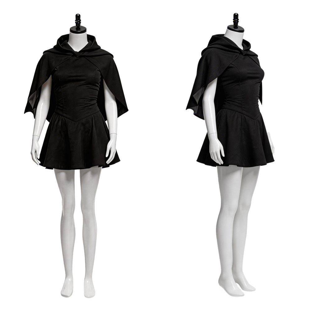 Scream 7 Sidney Prescott Women Black Outfit Halloween Carnival Cosplay Costume