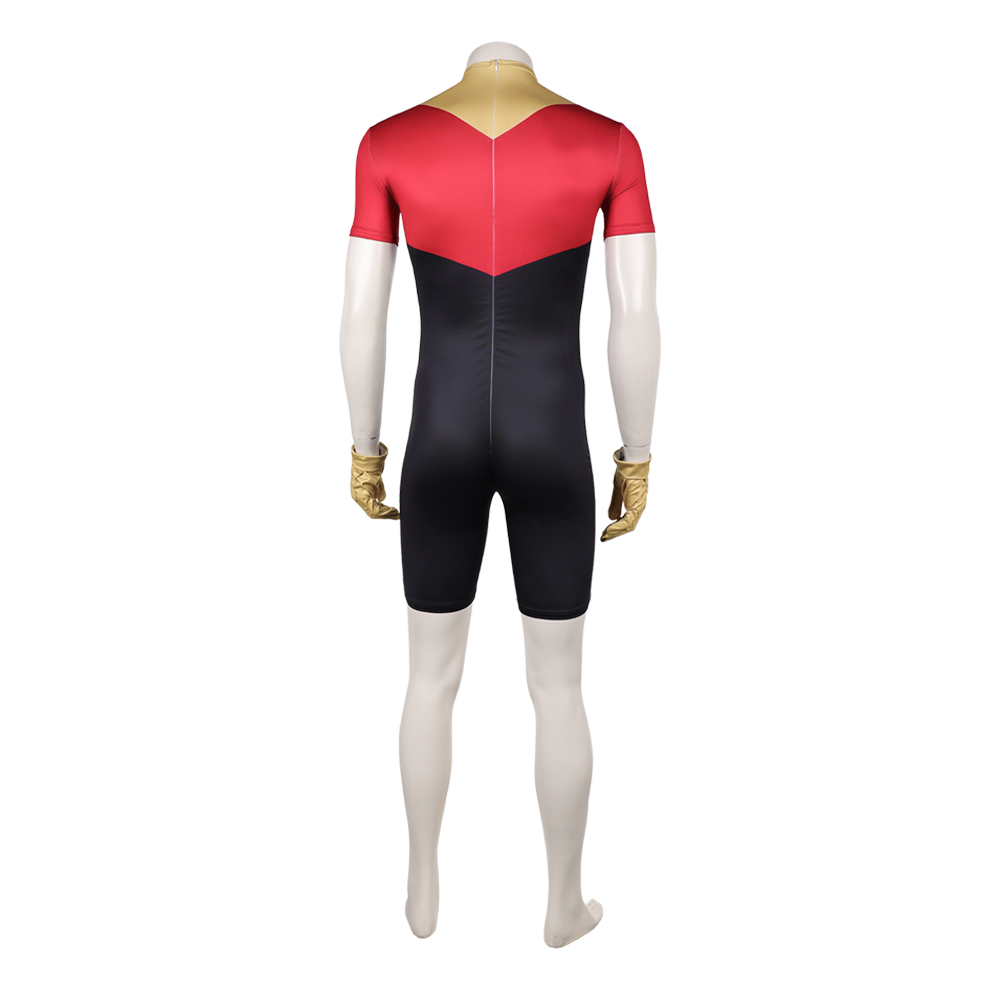 Invincible Oliver Grayson Red Jumpsuit Outfits Halloween Carnival Cosplay Costume