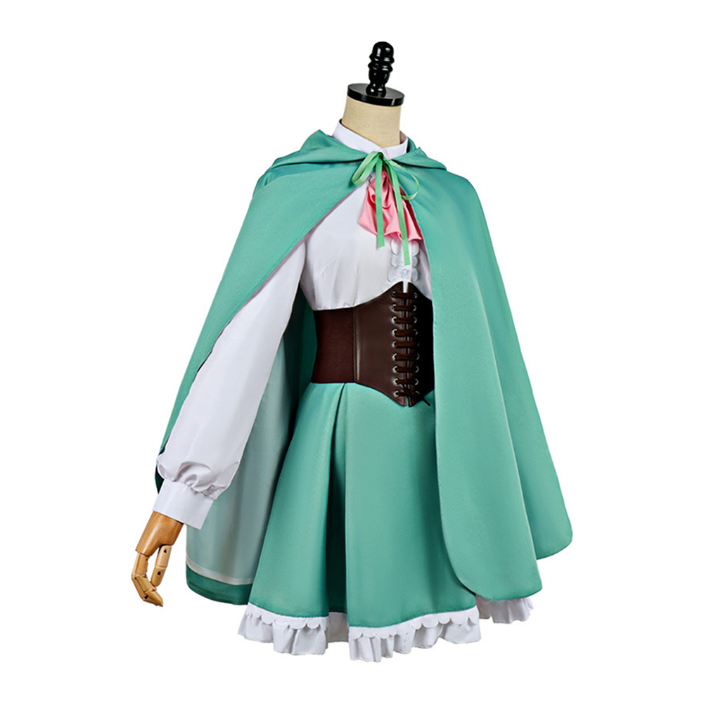 Season 4 Ram Women Green Outfit with Cape Outfits Halloween Carnival Cosplay Costume