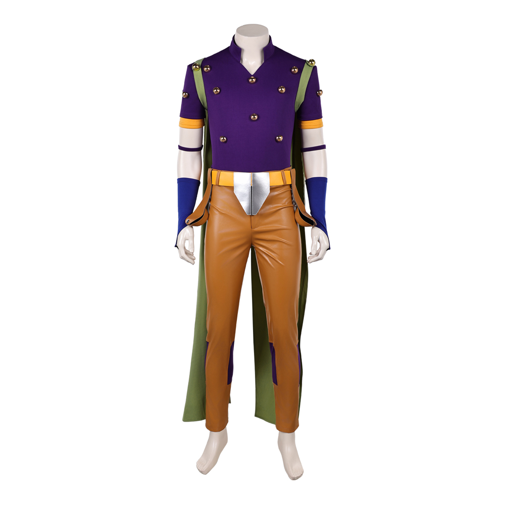 Gyro Zeppeli Purple Outfit Halloween Carnival Cosplay Costume Suit