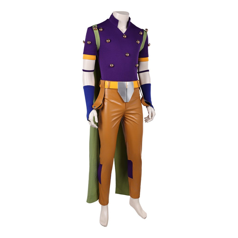 Gyro Zeppeli Purple Outfit Halloween Carnival Cosplay Costume Suit