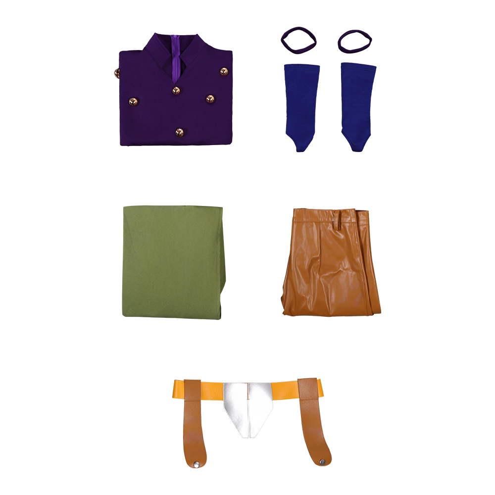 Gyro Zeppeli Purple Outfit Halloween Carnival Cosplay Costume Suit