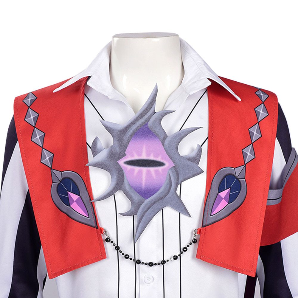 Roco Kingdom: World Enzo Red and Purple Outfit Halloween Carnival Cosplay Costume