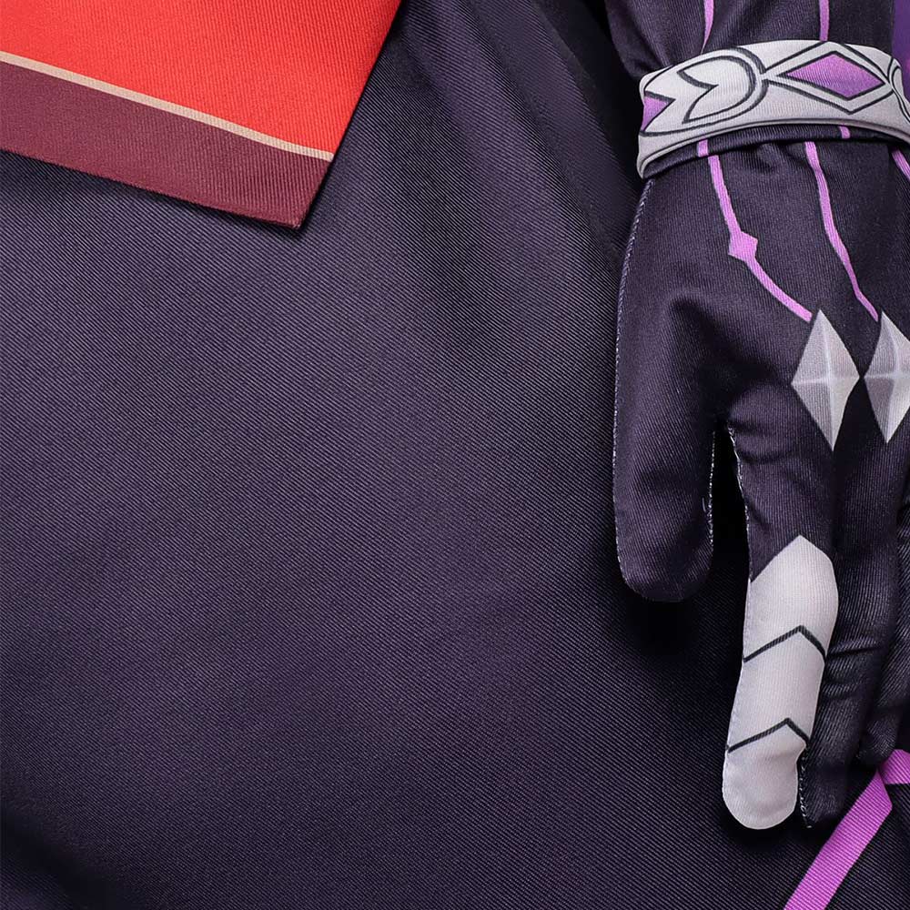 Roco Kingdom: World Enzo Red and Purple Outfit Halloween Carnival Cosplay Costume