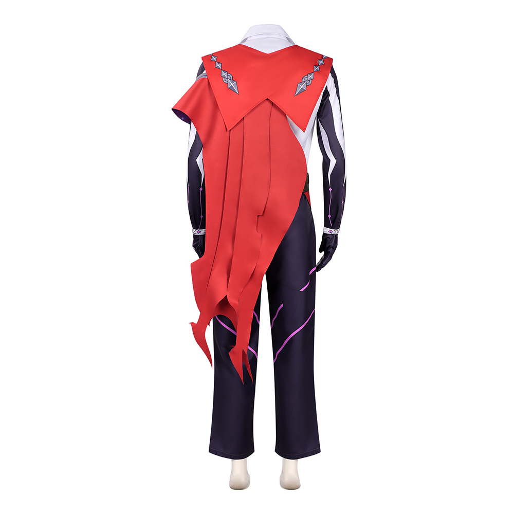 Roco Kingdom: World Enzo Red and Purple Outfit Halloween Carnival Cosplay Costume