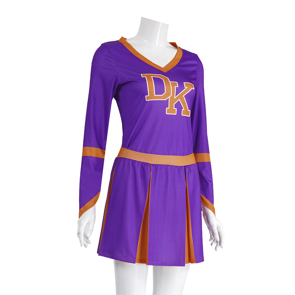 Jennifer's Body Jennifer Check Purple Cheerleader Dress Outfit Halloween Carnival Cosplay Costume