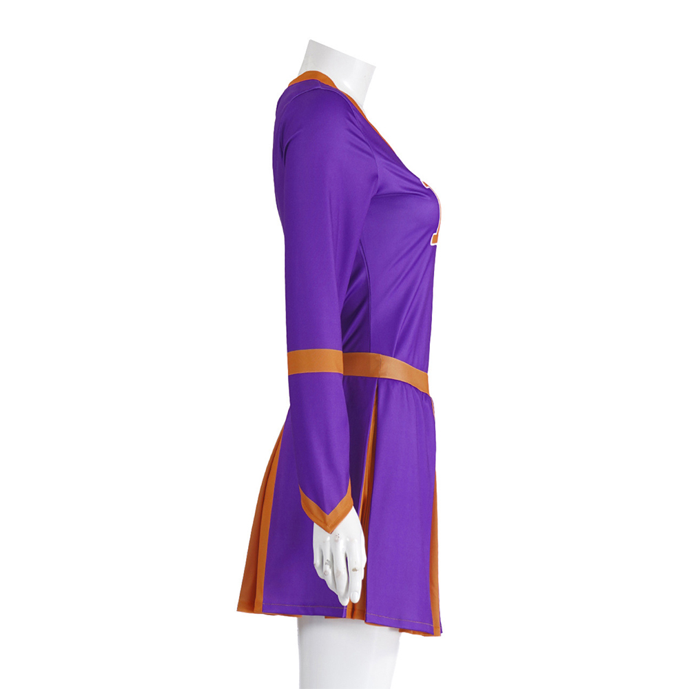 Jennifer's Body Jennifer Check Purple Cheerleader Dress Outfit Halloween Carnival Cosplay Costume