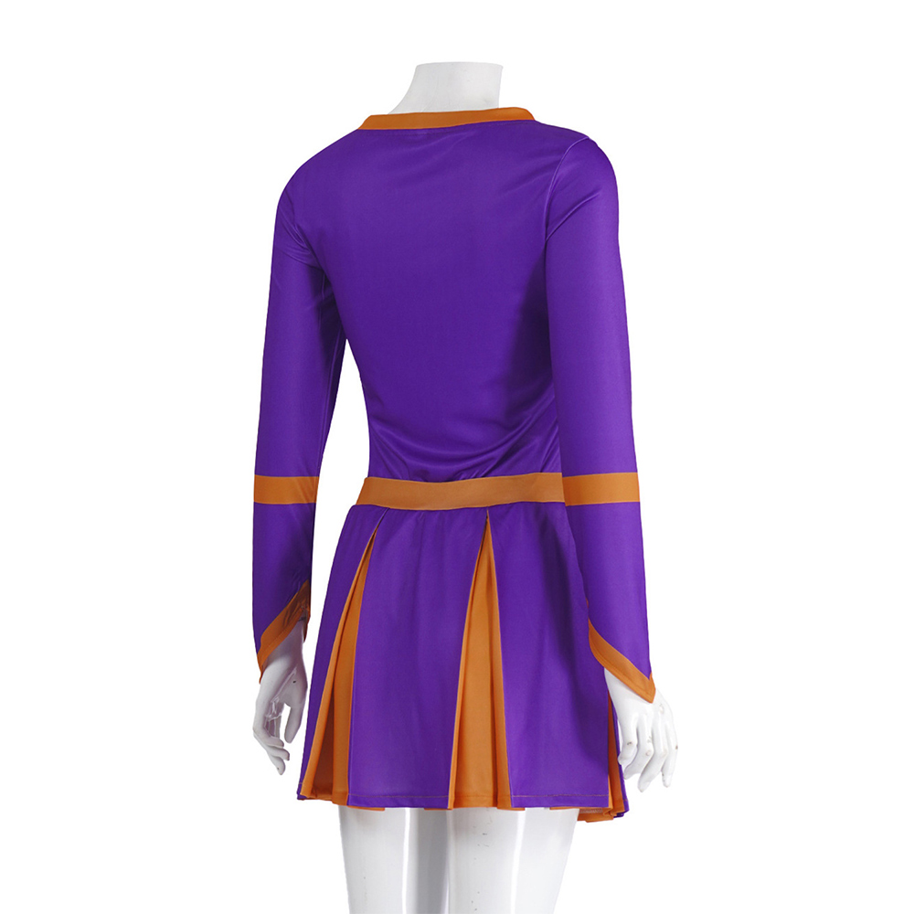 Jennifer's Body Jennifer Check Purple Cheerleader Dress Outfit Halloween Carnival Cosplay Costume