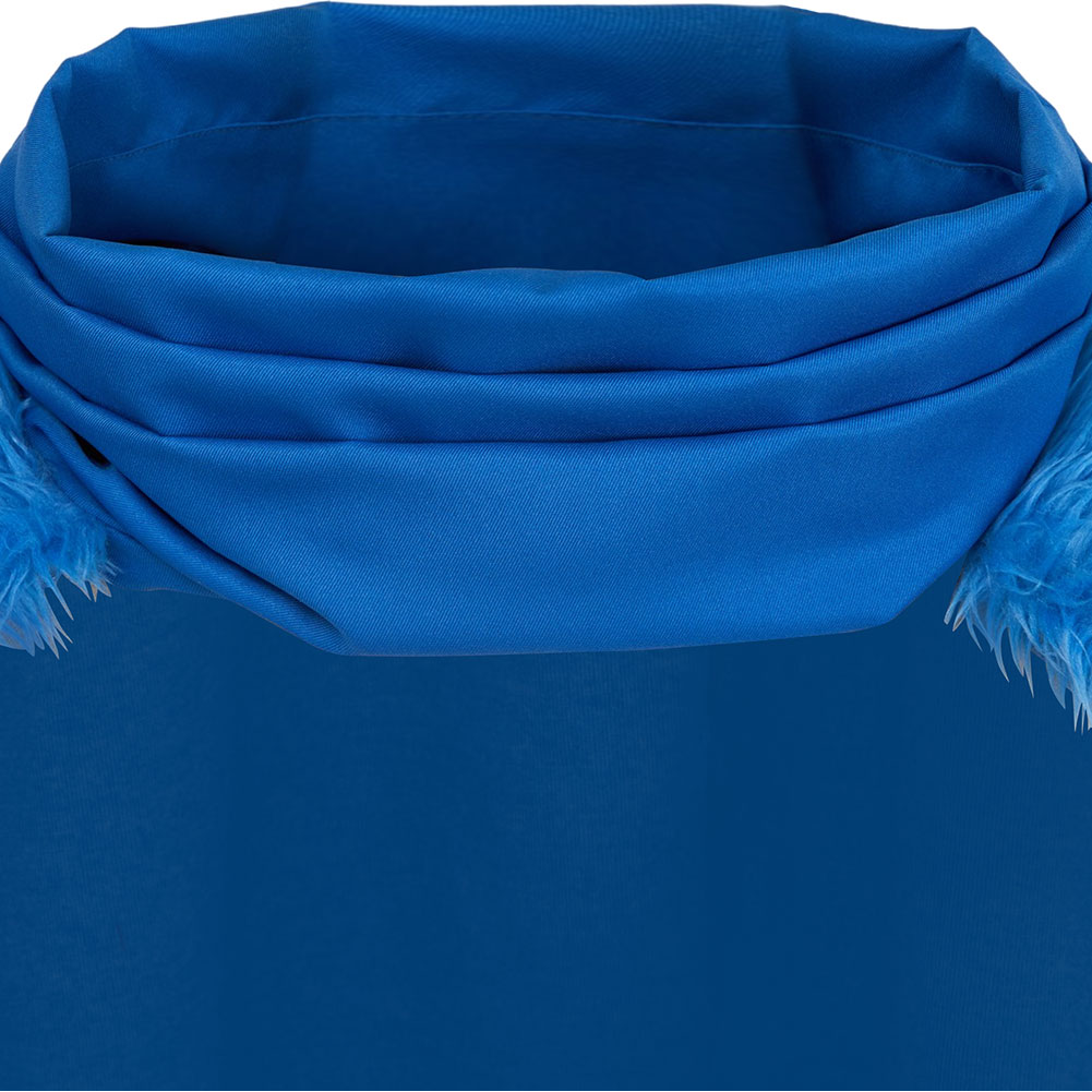 One Piece Sanji Blue Plush Cloak Halloween Carnival Cosplay Costume