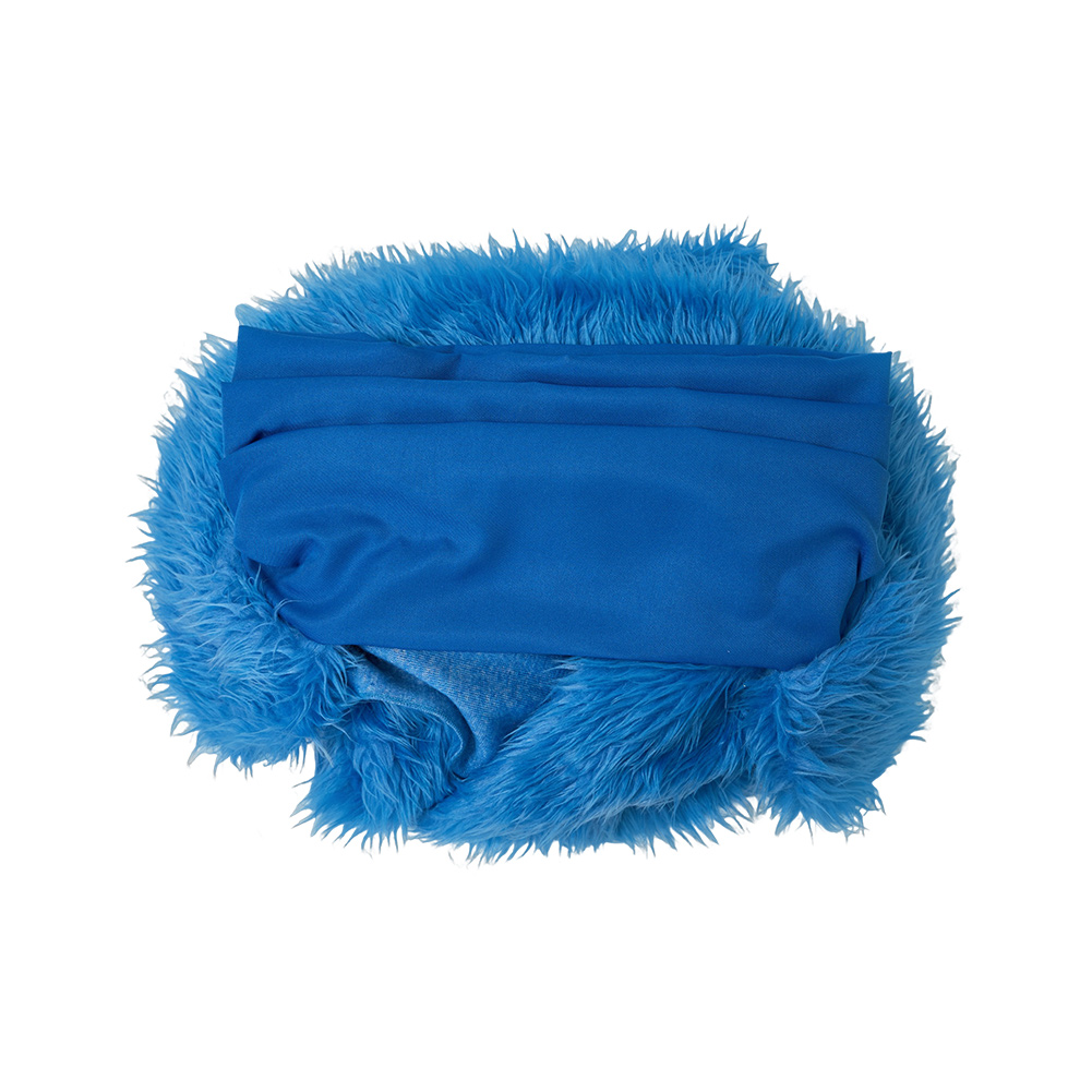 One Piece Sanji Blue Plush Cloak Halloween Carnival Cosplay Costume