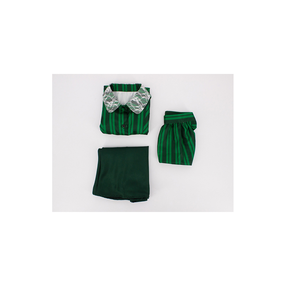 Haunted Mansion Maid Classic Green Dress Outfit Outfit Halloween Carnival Cosplay Costume