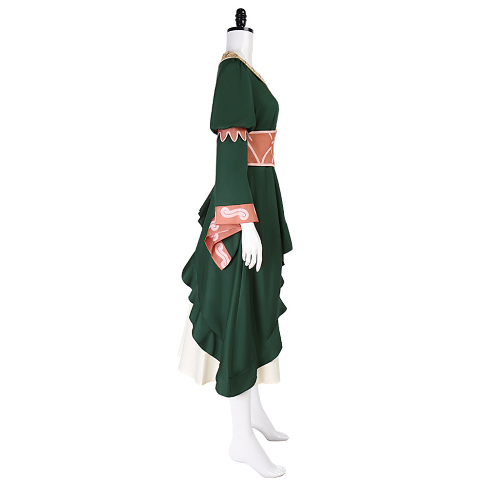 The Lord of the Rings Hera Green Dress Halloween Carnival Party Cosplay Costume