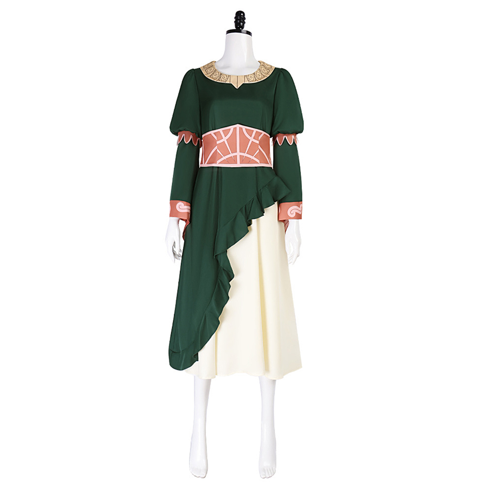 The Lord of the Rings Hera Green Dress Halloween Carnival Party Cosplay Costume