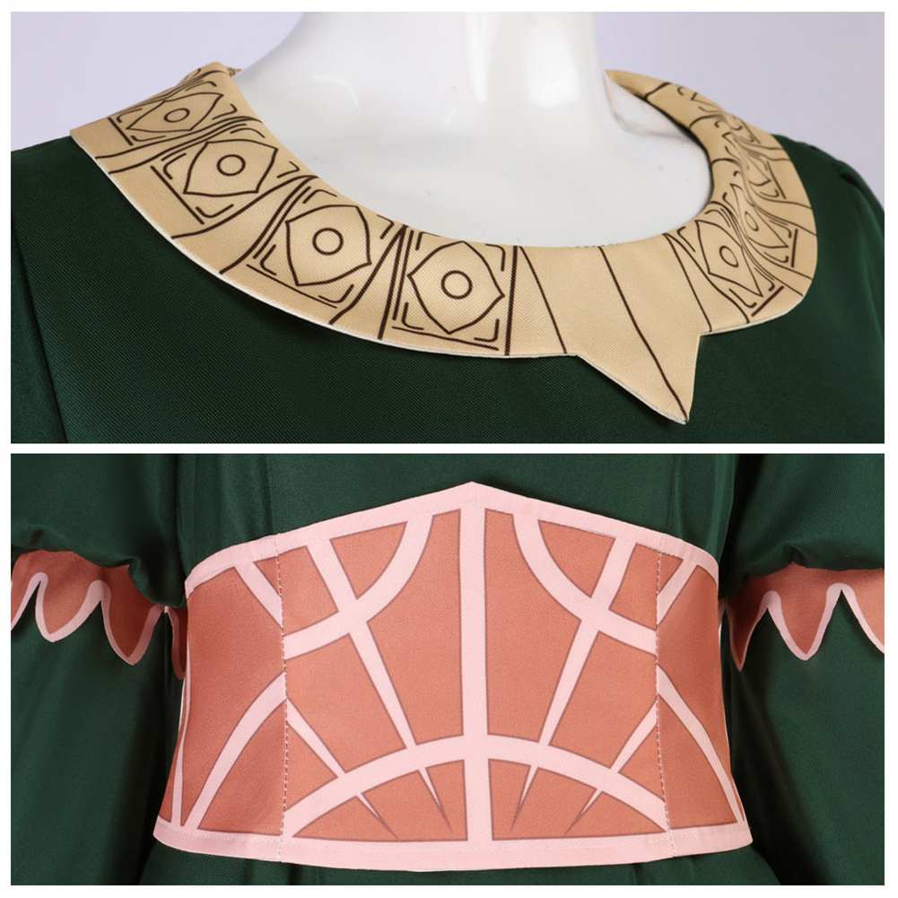 The Lord of the Rings Hera Green Dress Halloween Carnival Party Cosplay Costume