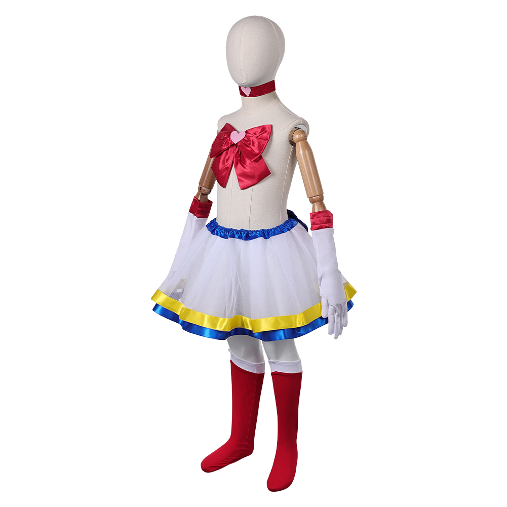 Sailor Moon Usagi Tsukino Kids Children Girl Tutu Skirt Set Carnival Halloween Cosplay Costume
