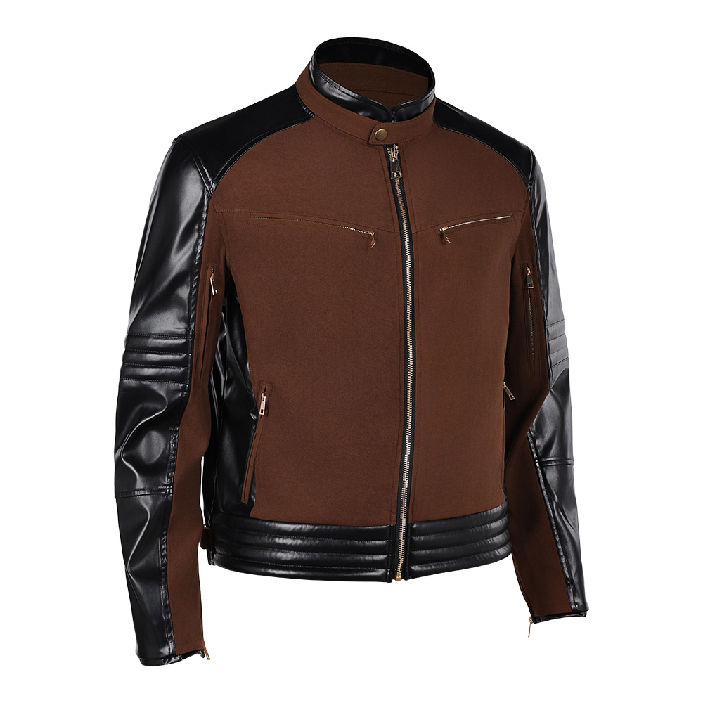 Movie Mortal Kombat 2 Johnny Cage Brown Coat Outfits Halloween Carnival Cosplay Costume