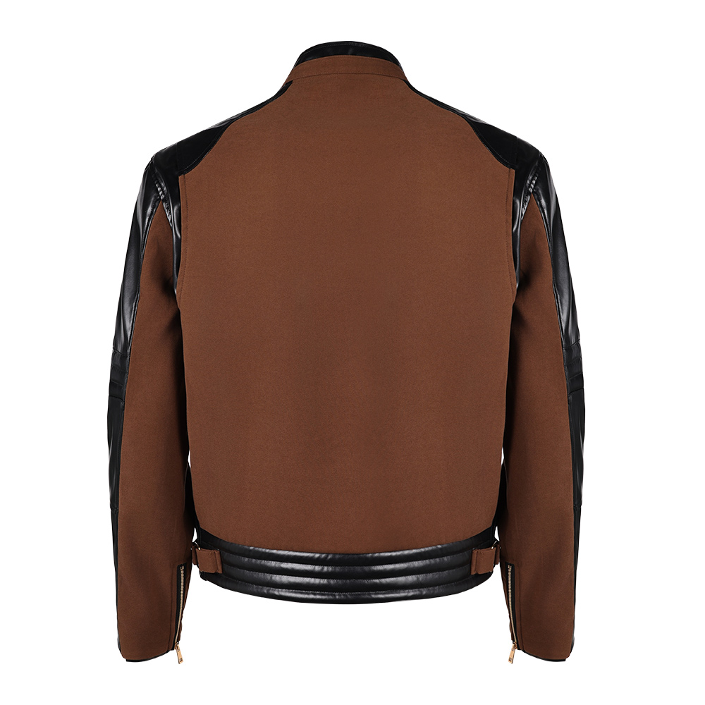 Movie Mortal Kombat 2 Johnny Cage Brown Coat Outfits Halloween Carnival Cosplay Costume