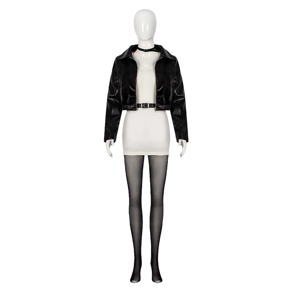 Smoking Behind the Supermarket with You Yamada Black Leather Suit Halloween Carnival Cosplay Costume