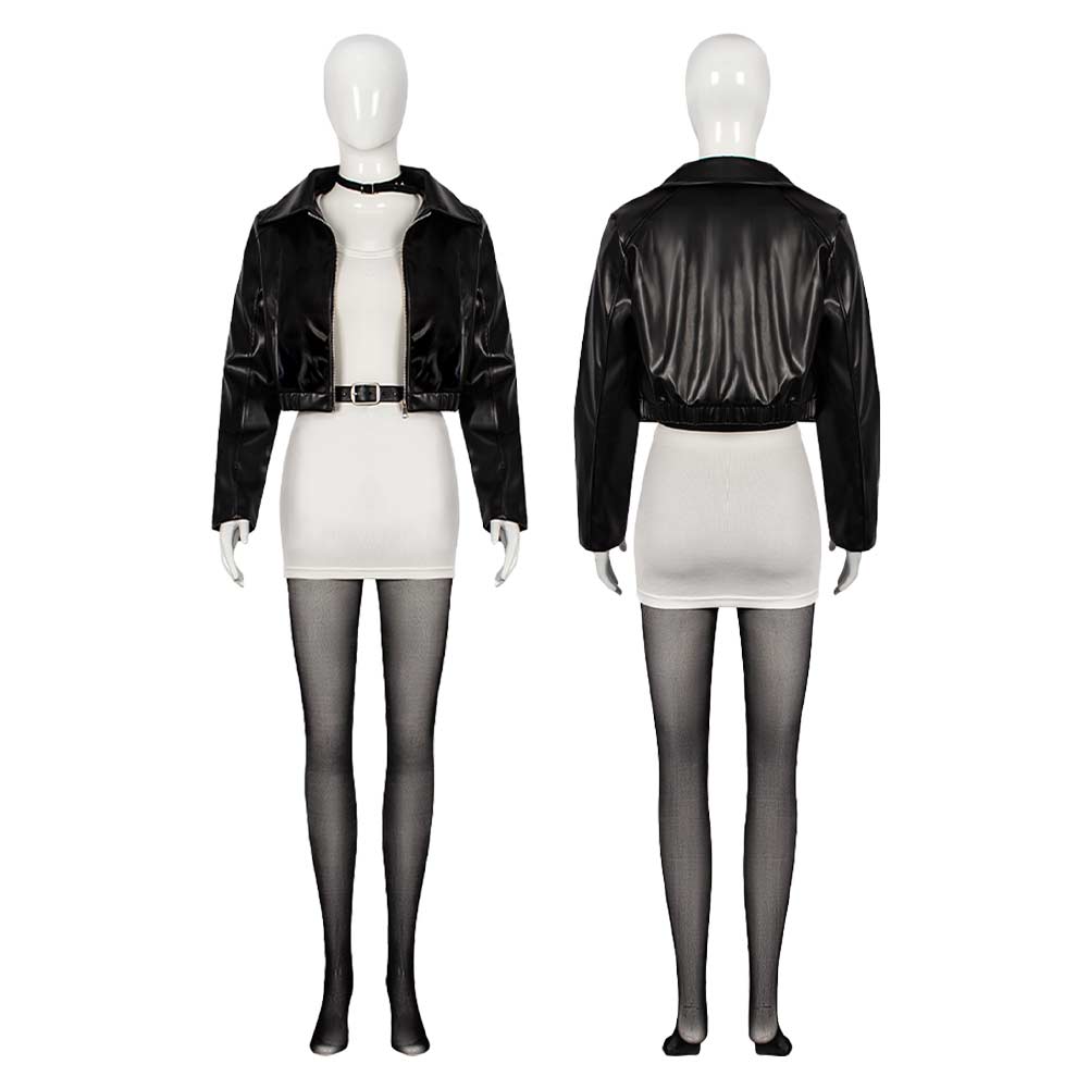 Smoking Behind the Supermarket with You Yamada Black Leather Suit Halloween Carnival Cosplay Costume