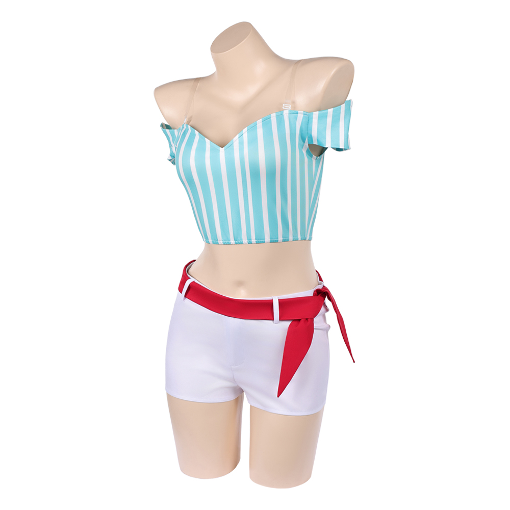 Heroines Nami Women Blue Outfit Halloween Carnival Cosplay Costume