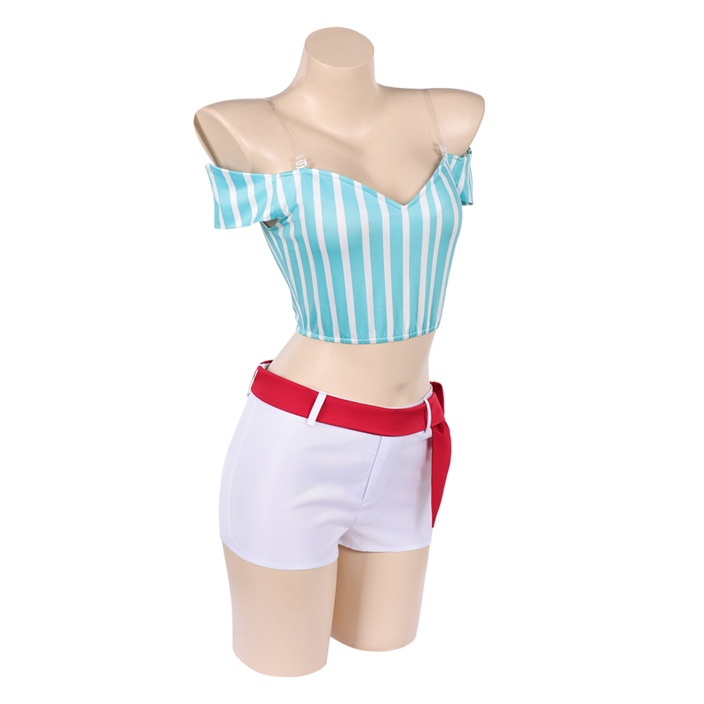 Heroines Nami Women Blue Outfit Halloween Carnival Cosplay Costume