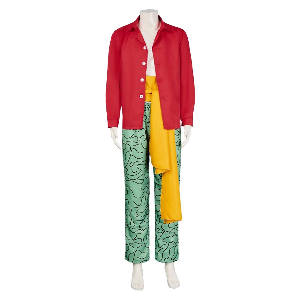 Marshall D. Teach Red Outfit Halloween Carnival Cosplay Costume