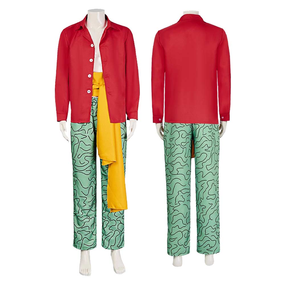 Marshall D. Teach Red Outfit Halloween Carnival Cosplay Costume