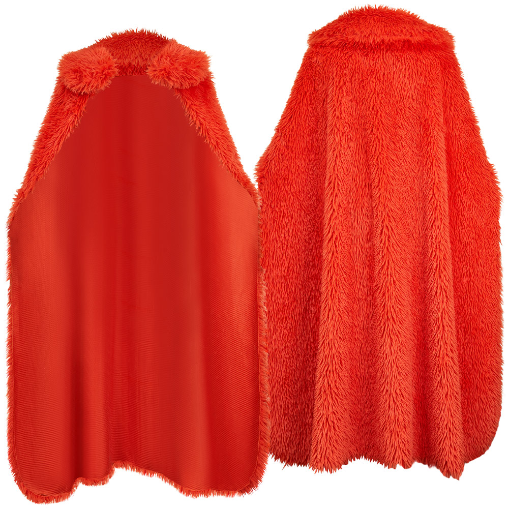 One Piece Luffy Red Plush Cloak Halloween Carnival Cosplay Costume