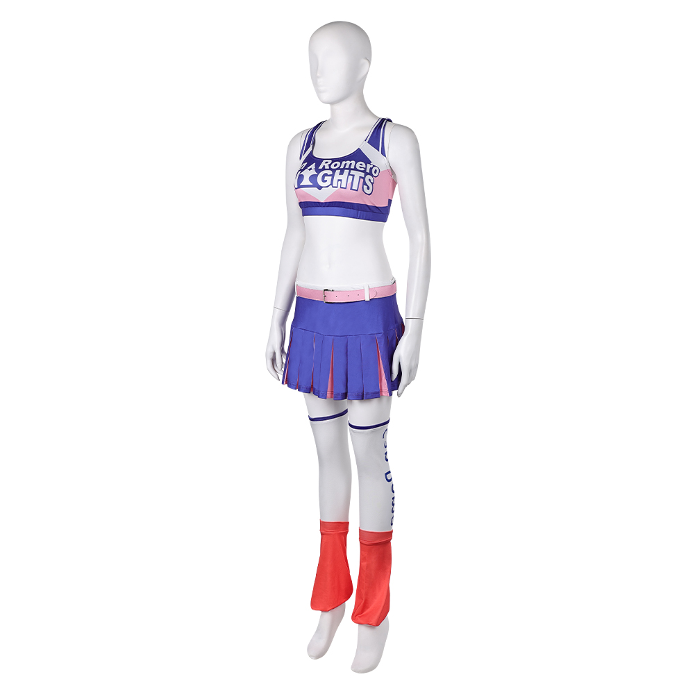 Lollipop Chainsaw: RePop Juliet Purple Cheerleader Dress Outfits Halloween Carnival Cosplay Costume