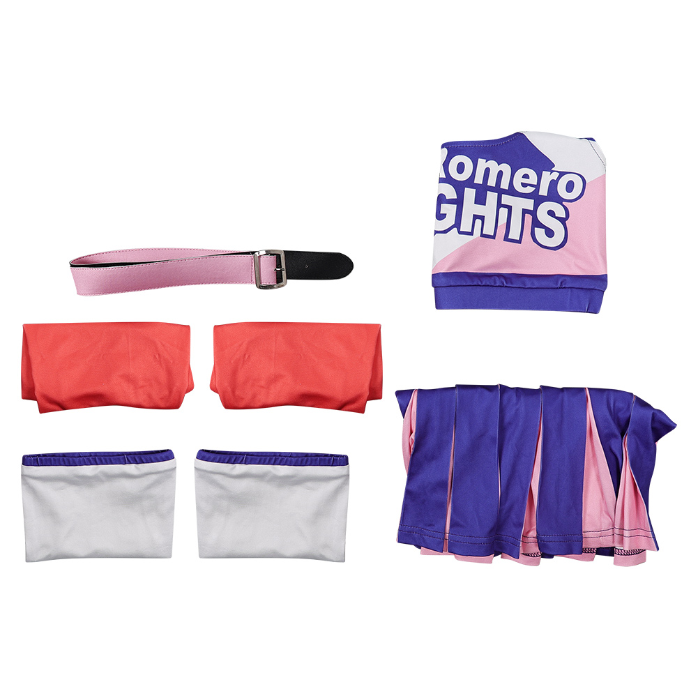 Lollipop Chainsaw: RePop Juliet Purple Cheerleader Dress Outfits Halloween Carnival Cosplay Costume