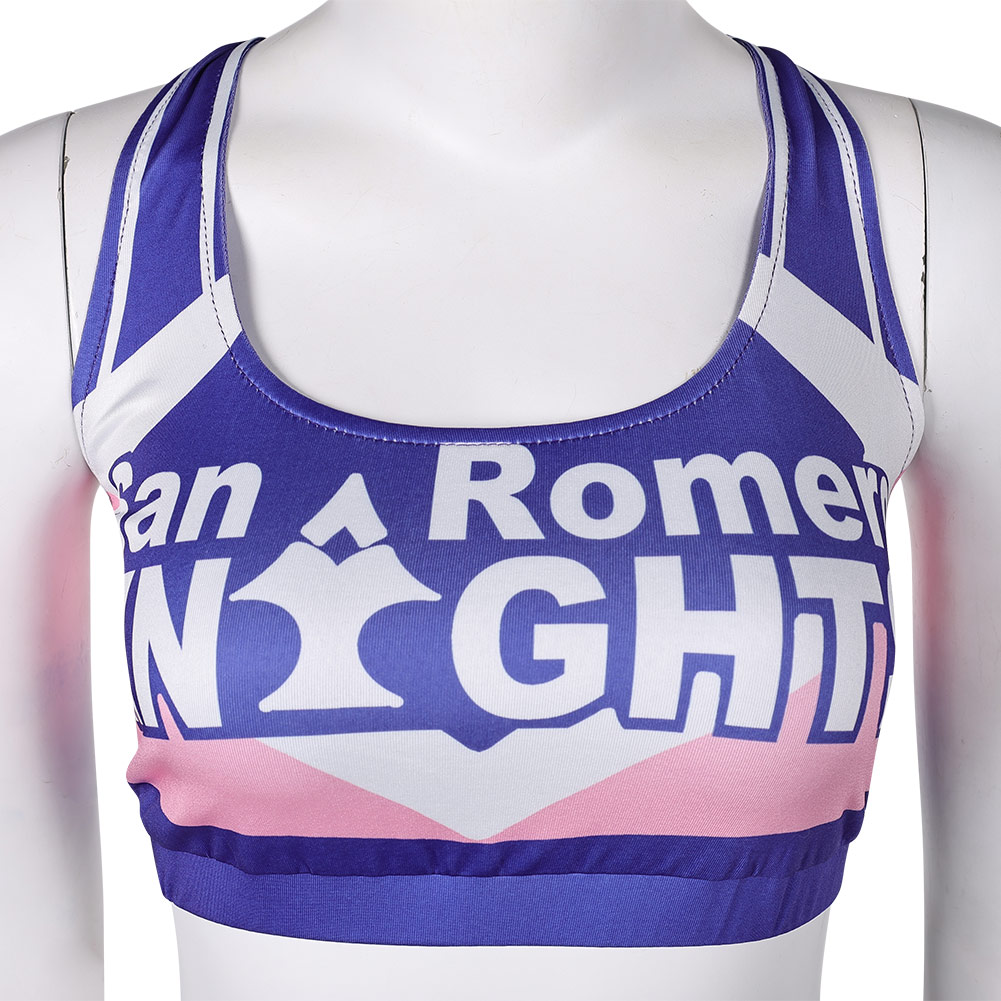 Lollipop Chainsaw: RePop Juliet Purple Cheerleader Dress Outfits Halloween Carnival Cosplay Costume