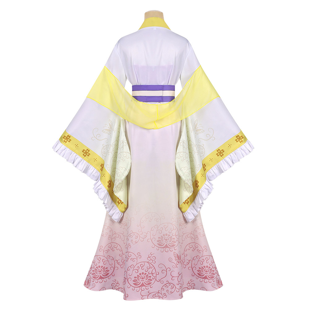 Though I Am an Inept Villainess Huang Linglin Women Yellow Dress Halloween Carnival Cosplay Costume