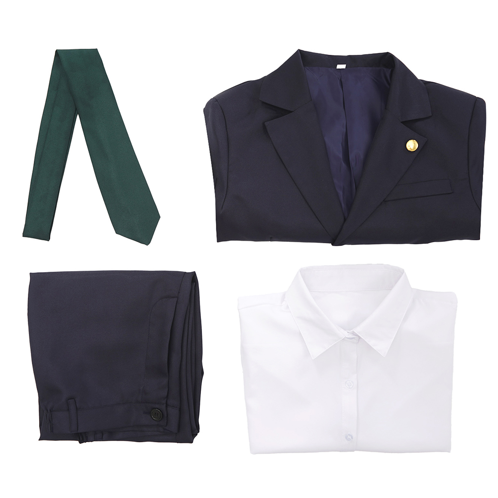 Hiromi Higuruma Black Suit Outfits Halloween Carnival Cosplay Costume