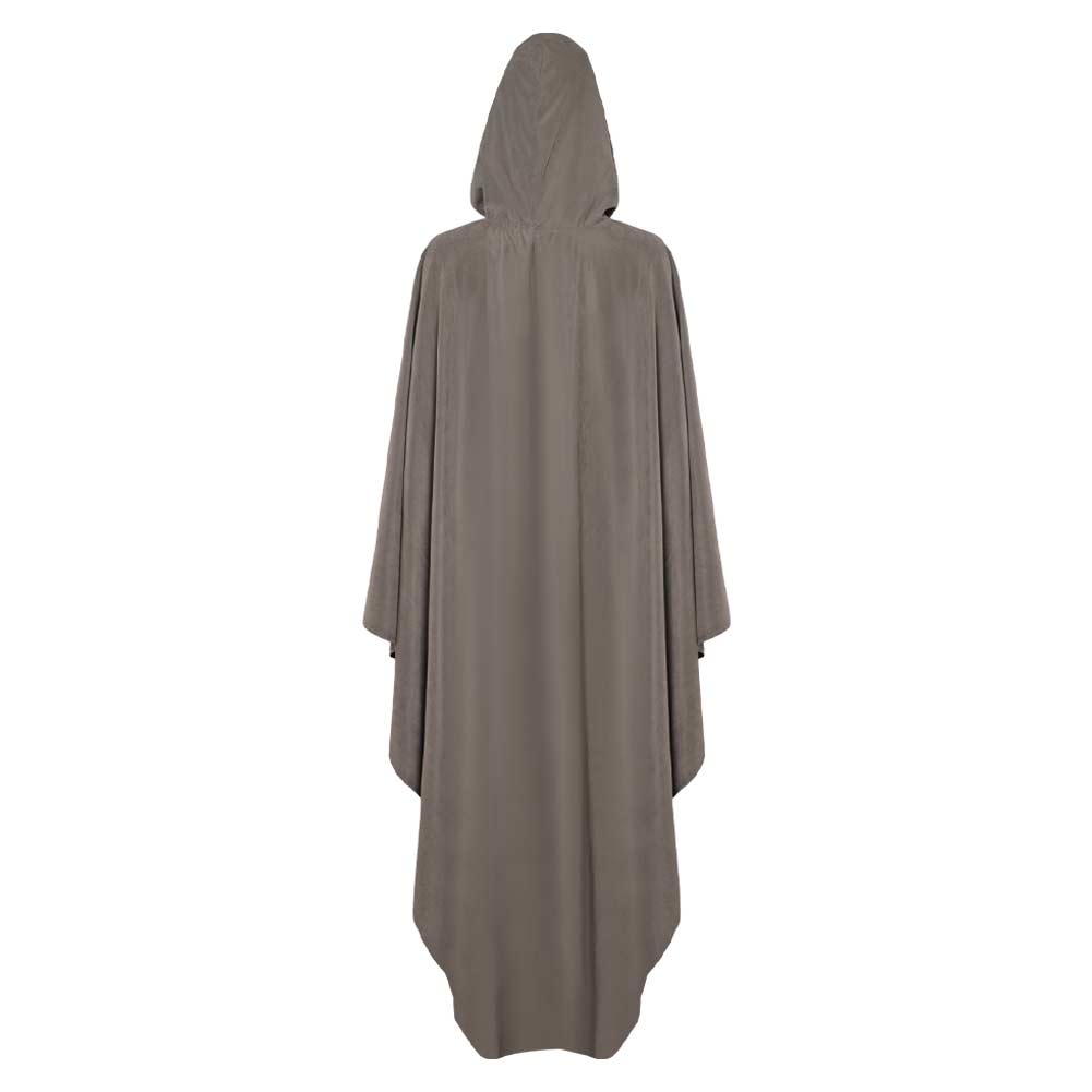 Rey Skywalker Grey Cloak Halloween Carnival Party Cosplay Costume