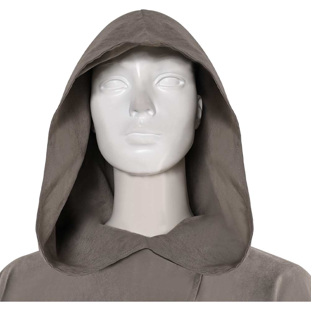 Rey Skywalker Grey Cloak Halloween Carnival Party Cosplay Costume