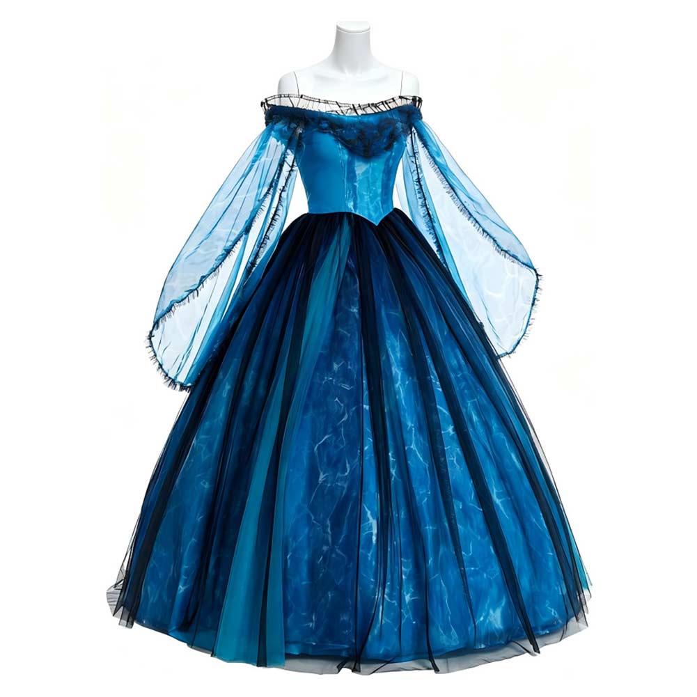 Frankenstein Elizabeth Women Blue Dress Outfits Halloween Carnival Cosplay Costume