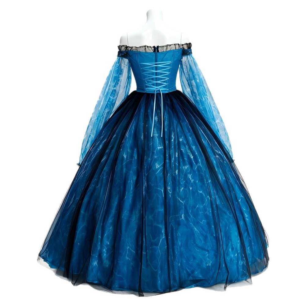 Frankenstein Elizabeth Women Blue Dress Outfits Halloween Carnival Cosplay Costume