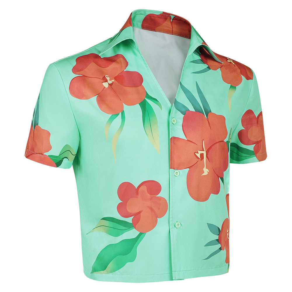 Kpop Demon Hunters Abby Soda Pop Aloha Shirt Halloween Carnival Party Cosplay Costume