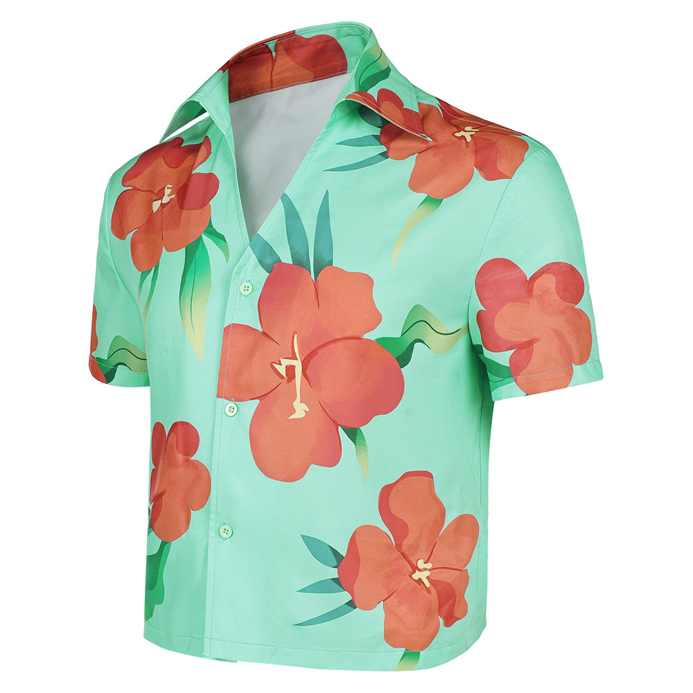 Kpop Demon Hunters Abby Soda Pop Aloha Shirt Halloween Carnival Party Cosplay Costume