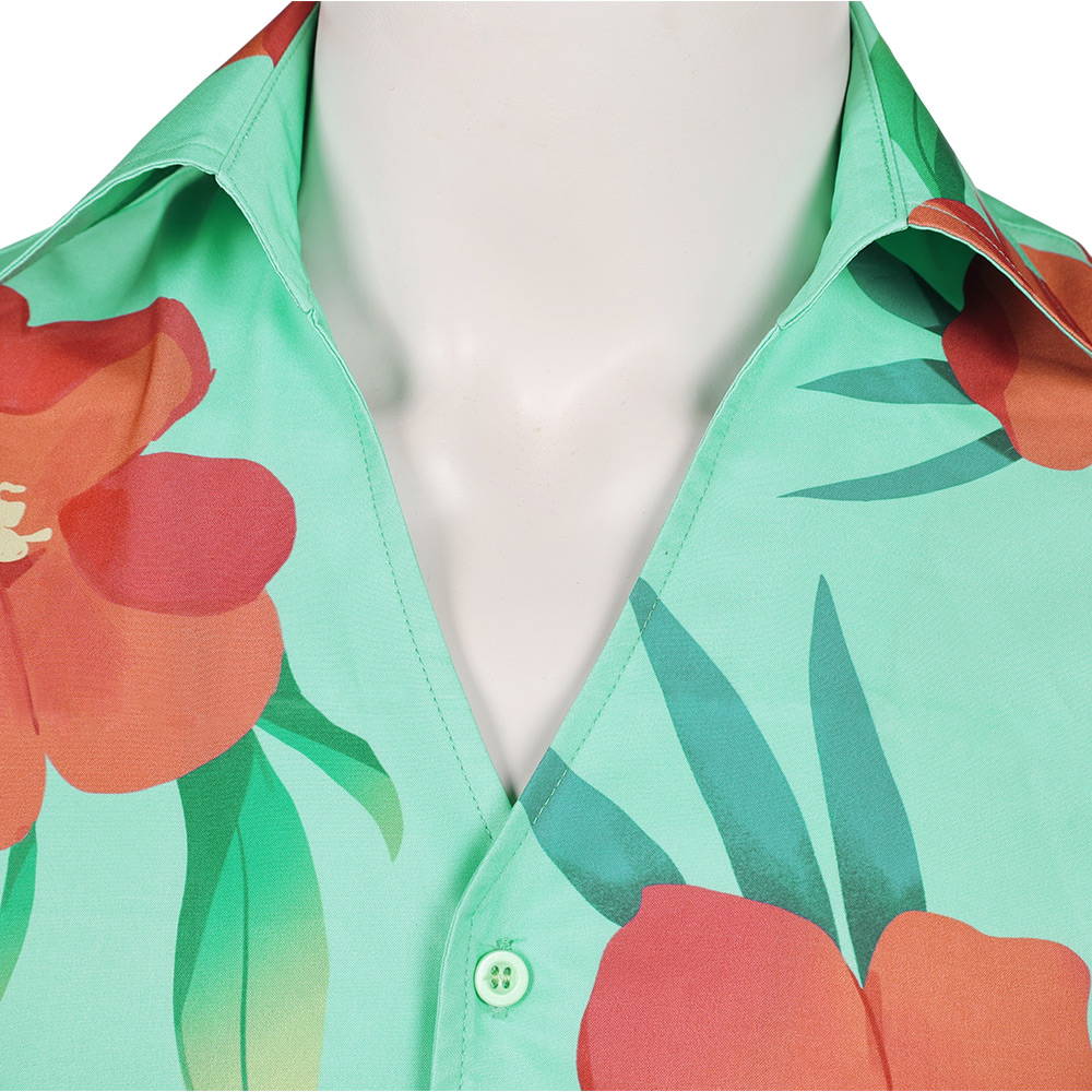 Kpop Demon Hunters Abby Soda Pop Aloha Shirt Halloween Carnival Party Cosplay Costume