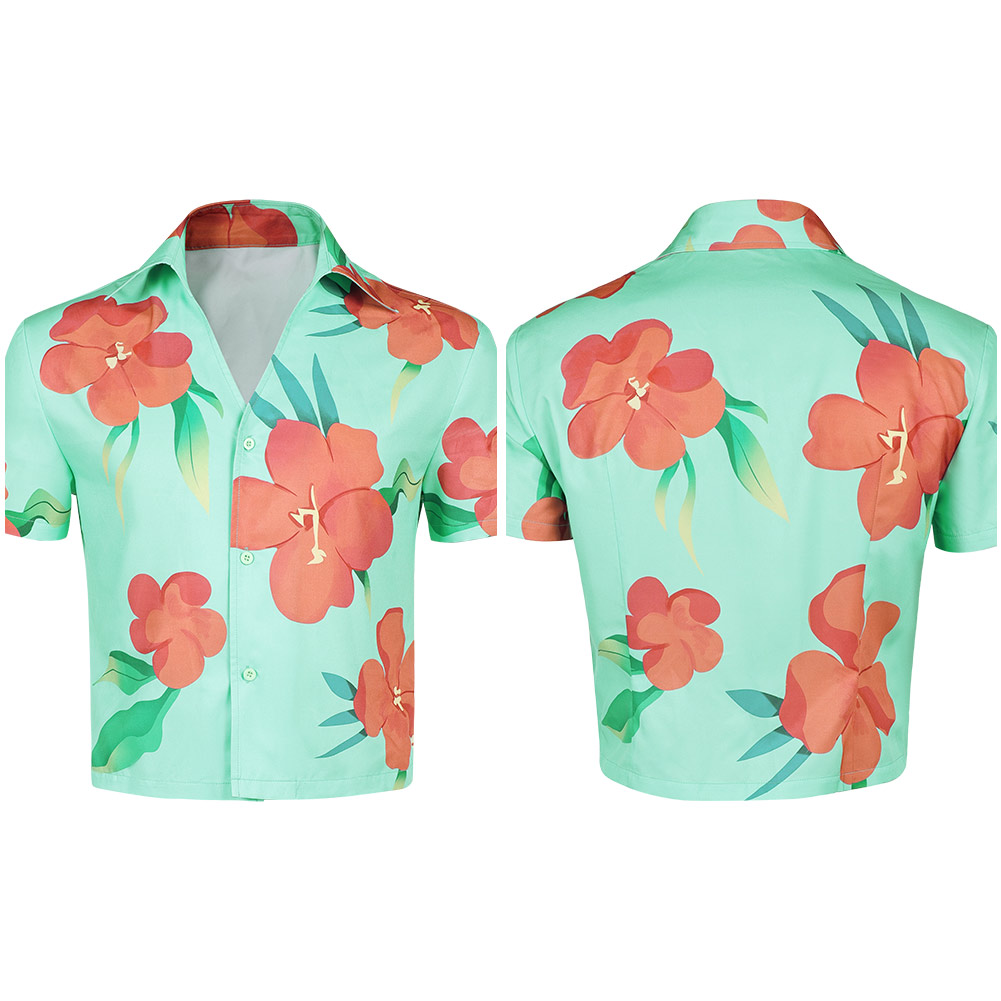 Kpop Demon Hunters Abby Soda Pop Aloha Shirt Halloween Carnival Party Cosplay Costume
