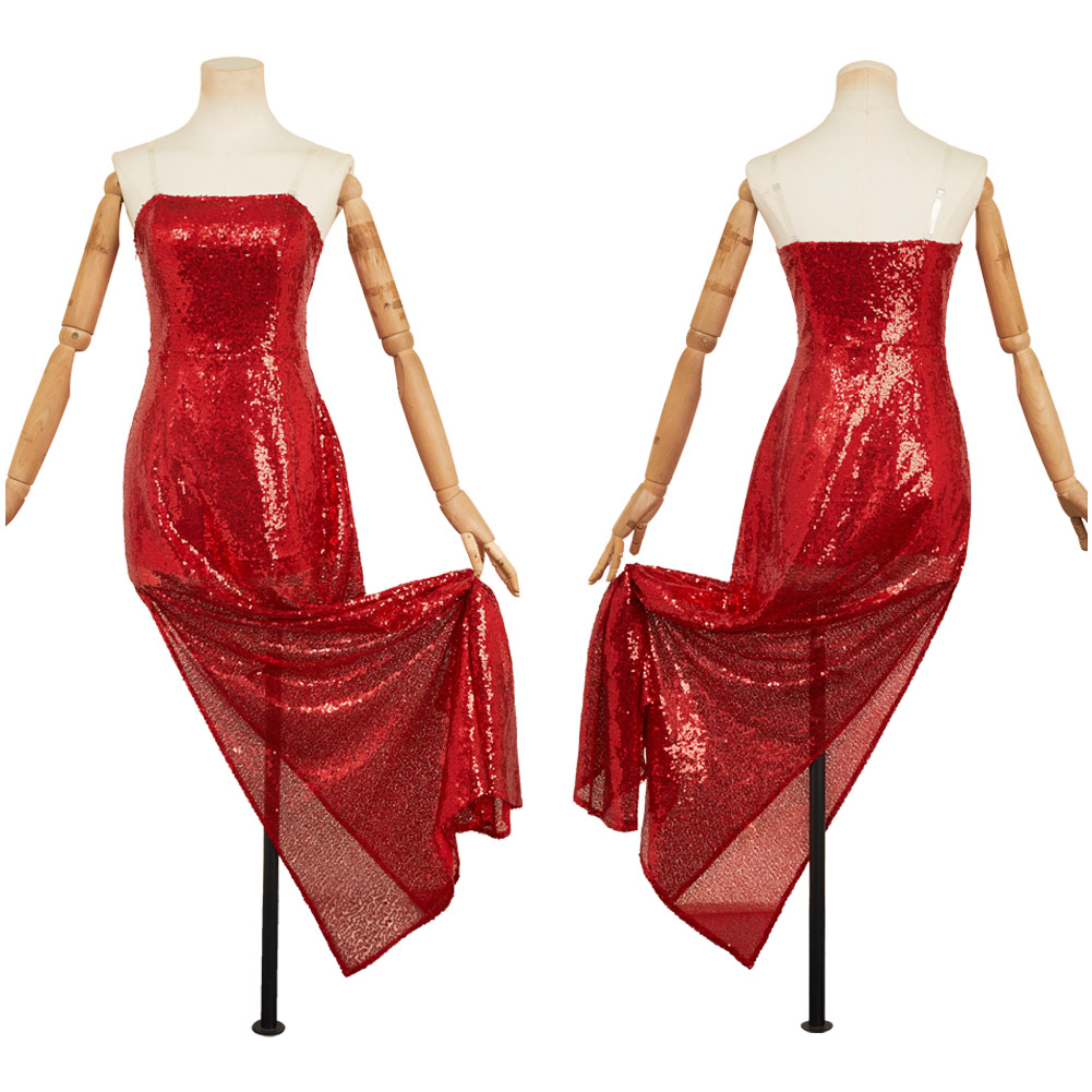 Hazbin Hotel Season 2 Charlie Morningstar Red Sequined Dress Halloween Carnival Cosplay Costume