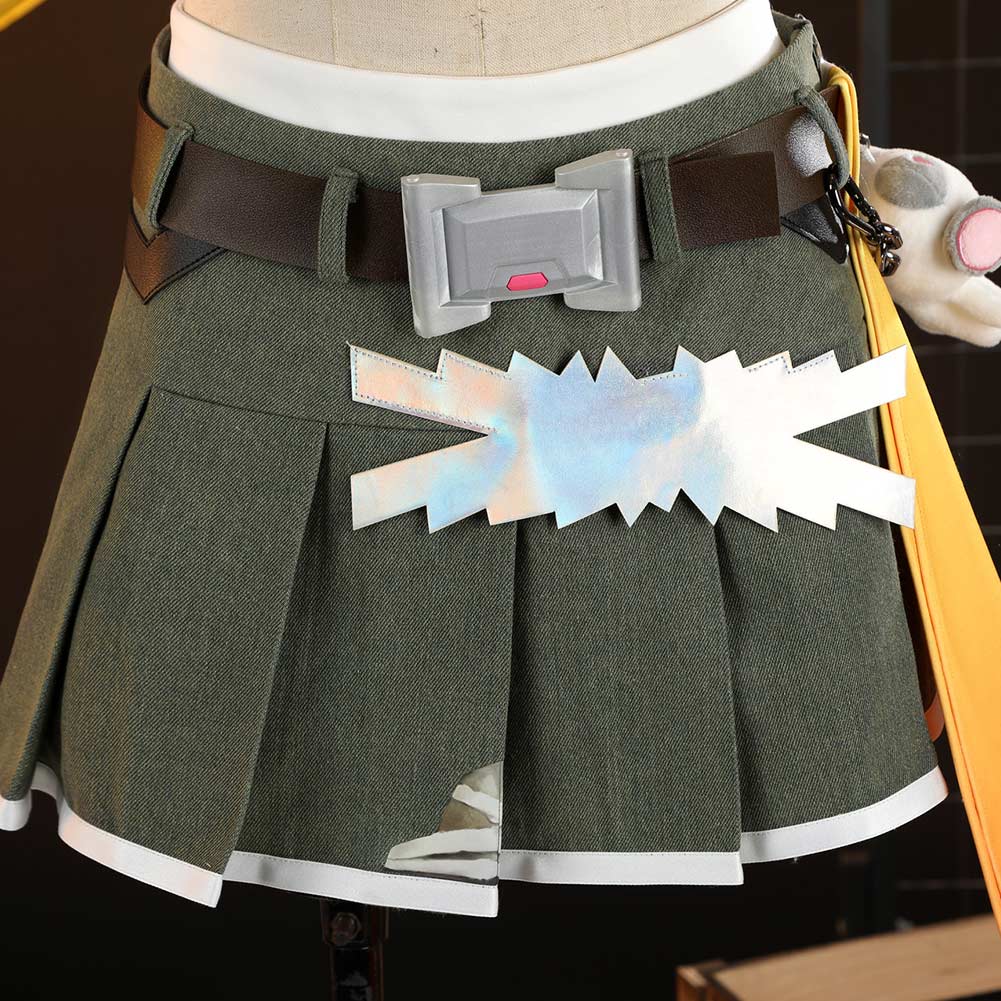 Overwatch Mercy LESSERAFIM Women Top Skirt Set Outfits Halloween Carnival Party Cosplay Costume