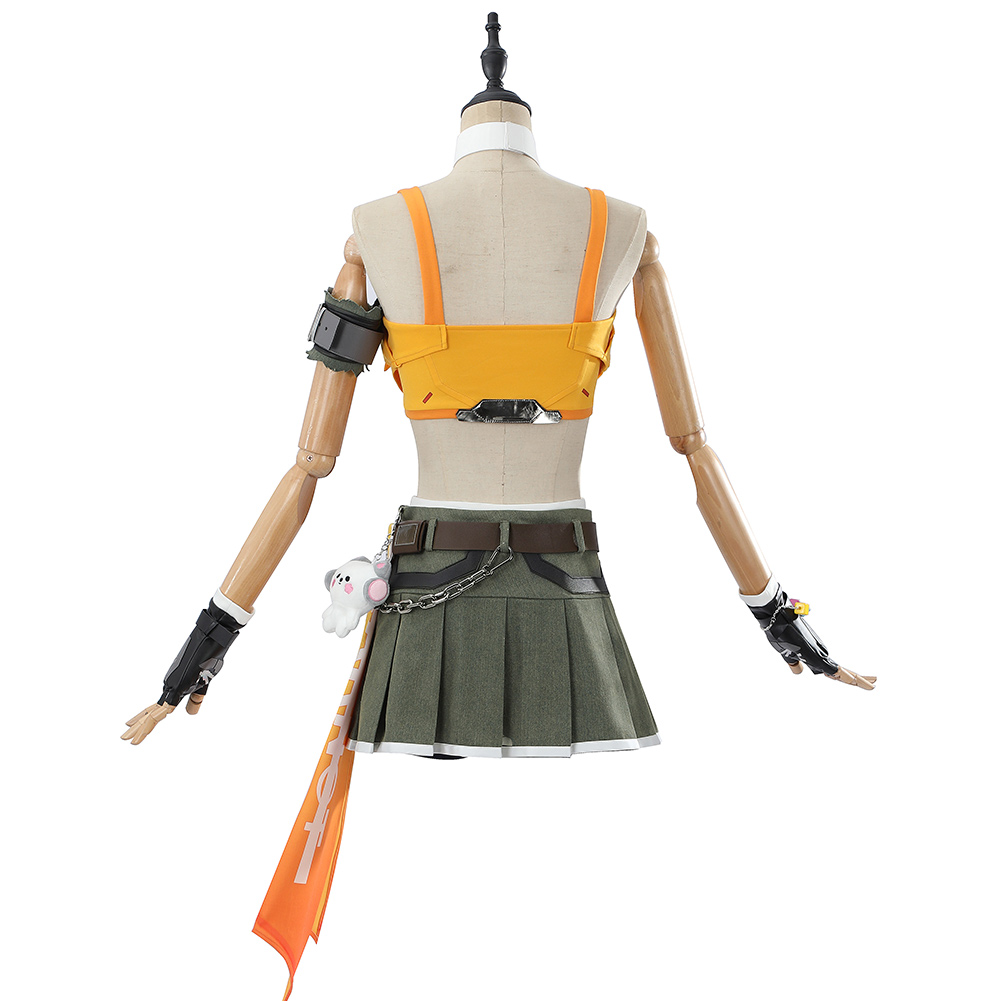 Overwatch Mercy LESSERAFIM Women Top Skirt Set Outfits Halloween Carnival Party Cosplay Costume