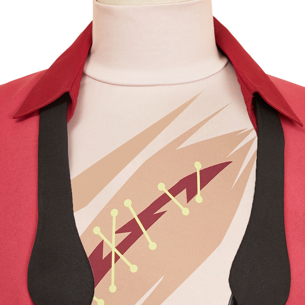 Hazbin Hotel Season 2 Alastor Red Uniform Outfit Halloween Carnival Cosplay Costume